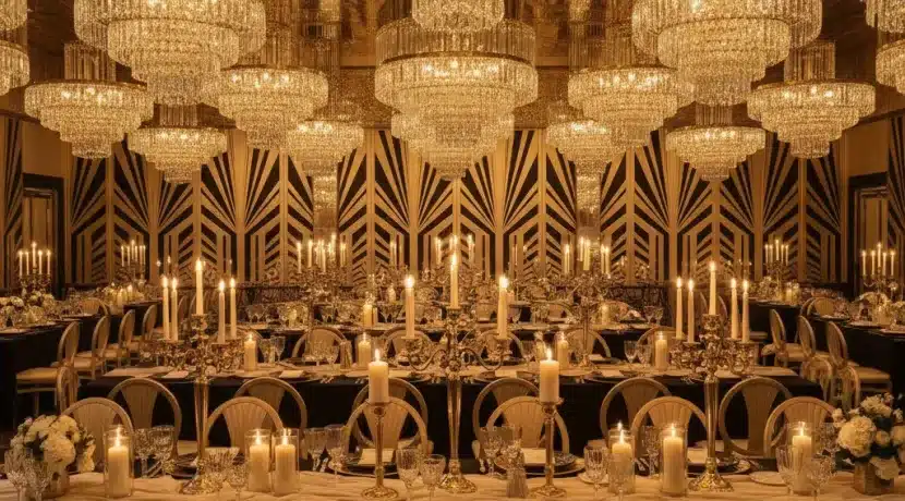 Décoration mariage art déco, idées et inspirations 2026 - decoration mariage art deco