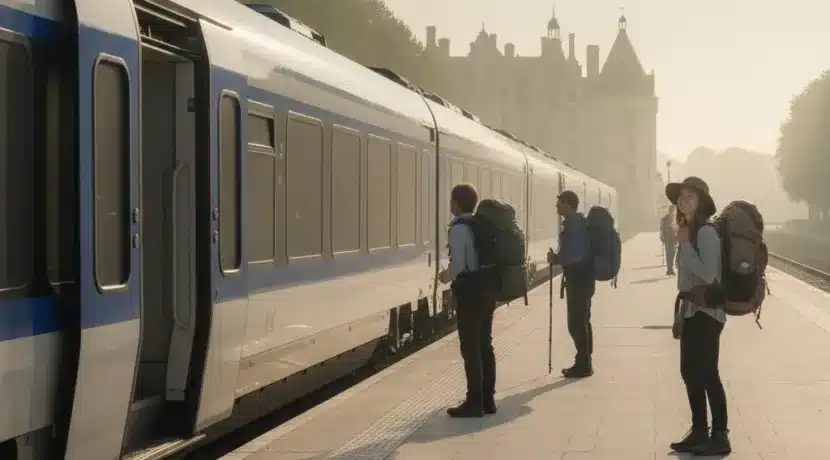 Train touristique châteaux de la loire depuis tours - train touristique chateaux loire